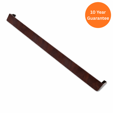 300mm Rosewood Square Fascia Joint uPVC Roofline Trim