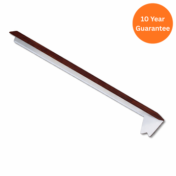 300mm Rosewood 135° External Square Fascia Corner Joint uPVC Trim