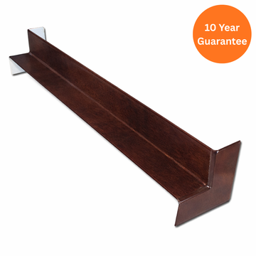 500mm Rosewood Internal Square Fascia Corner Joint uPVC Roofline Trim