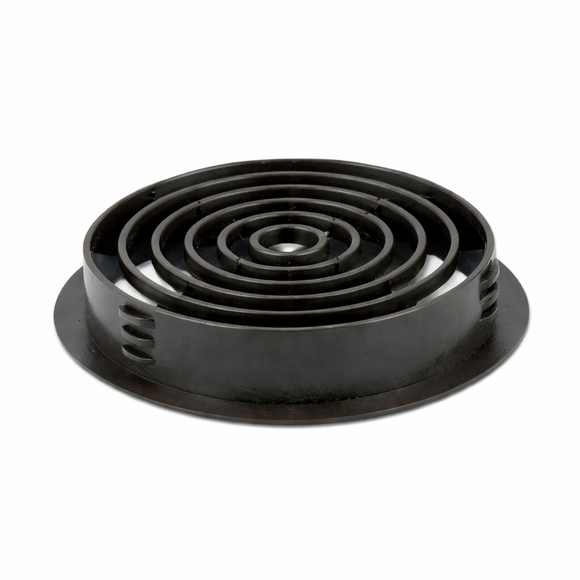 70mm Brown Circular Soffit Vent – UPVC Roof Ventilation Grille
