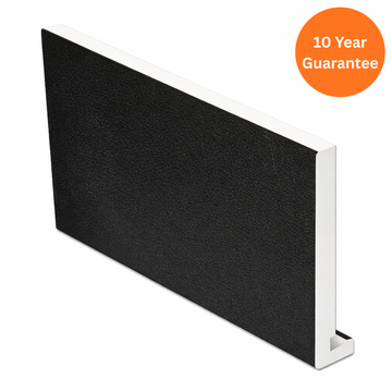 16mm Black Ash Square Fascia Board uPVC Replacement Roofline Board – 5m
