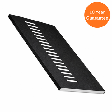 9mm Black Ash Vented Soffit Board uPVC Roofline Panel – 5m