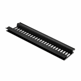 5m Black UPVC Soffit Vent Strip – Continuous Roofline Ventilation 70mm