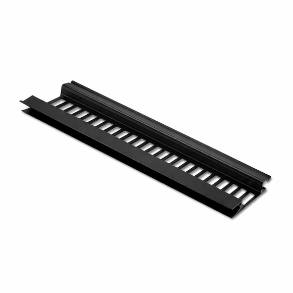 5m Black UPVC Soffit Vent Strip – Continuous Roofline Ventilation 70mm