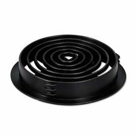 70mm Black Circular Soffit Vent – UPVC Roof Ventilation Grille