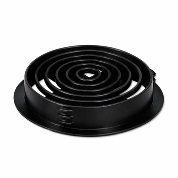 70mm Black Circular Soffit Vent – UPVC Roof Ventilation Grille