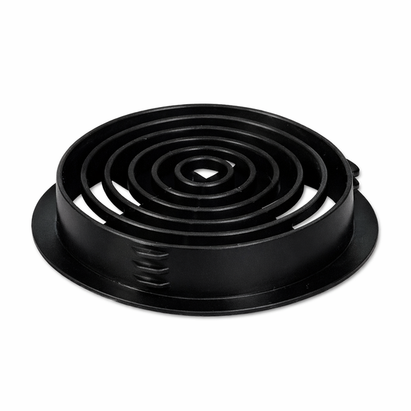 70mm Black Circular Soffit Vent – UPVC Roof Ventilation Grille
