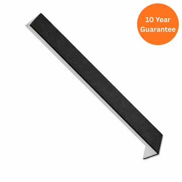 300mm Black Ash 135° External Square Fascia Corner uPVC Trim