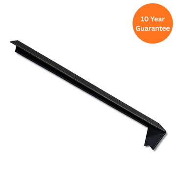 300mm Black Ash 135° External Square Fascia Corner Joint uPVC