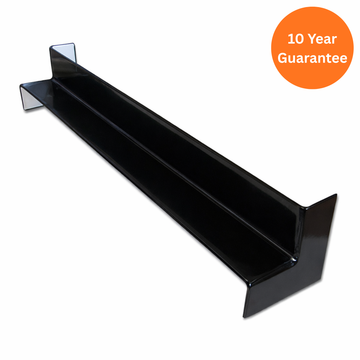 Square Fascia Corner Int D/Ended 500mm Black in