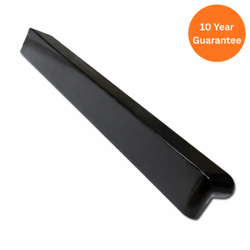 500mm Bullnose Replacement Fascia External Corner Black Ash uPVC
