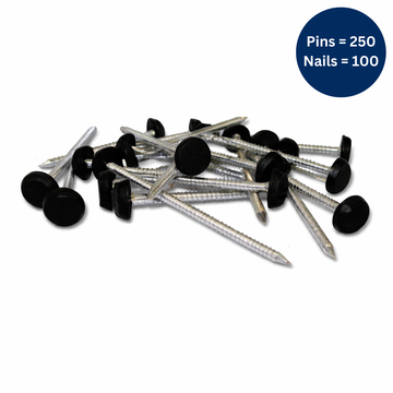 Black Plastic Headed Pins & Nails – A4 Stainless Steel Fixings