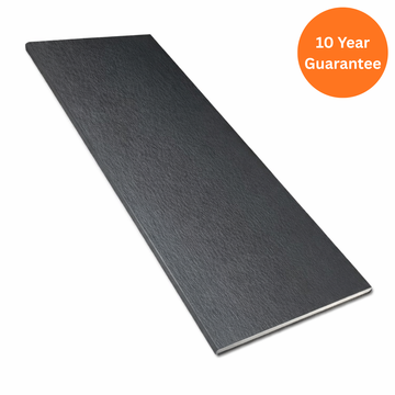 9mm Anthracite Grey Woodgrain Soffit Board uPVC RAL 7016