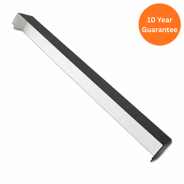 Anthracite Grey Woodgrain External Square Fascia Corner Joint 500mm uPVC RAL 7016