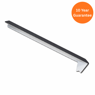 300mm Square Fascia External 135° Corner Dark Grey Smooth uPVC