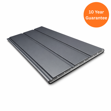 Slate Grey uPVC Hollow Soffit Board 300mm x 5m RAL 7015