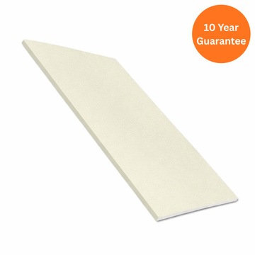 Cream uPVC Flat Soffit Board 9mm x 5m Roofline Panel