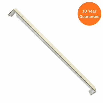 Cream uPVC Square Fascia Double Ended Joint 500mm – Roofline Fascia Connector