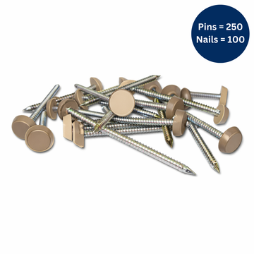 Cream Plastic Headed Pins & Nails – A4 Stainless Steel Fixings