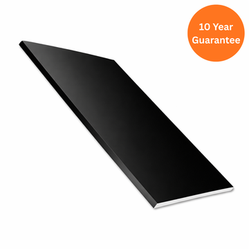 9mm Plain Black uPVC Soffit Board 5m Roofline Board