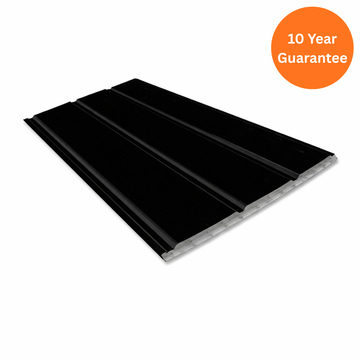 9mm Black Hollow uPVC Soffit Board 300mm x 5m