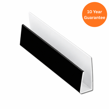 Soffit J-Trim (Plain Black)