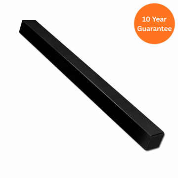 500mm Black uPVC Square Fascia Corner Joint Trim