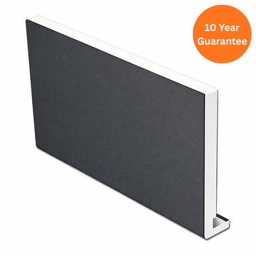 16mm Plain Grey uPVC Square Fascia Board 5m – Exterior Roofline Trim