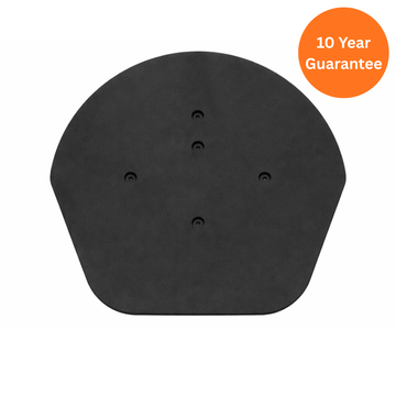 Ulti-Verge Ambi Dry Verge End Cap Round Grey – UPVC Roof Verge Finishing Cap