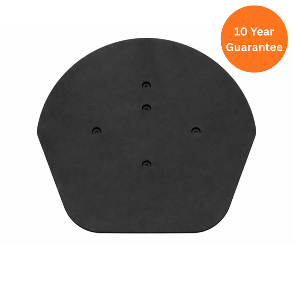Ulti-Verge Ambi Dry Verge End Cap Round Grey – UPVC Roof Verge Finishing Cap