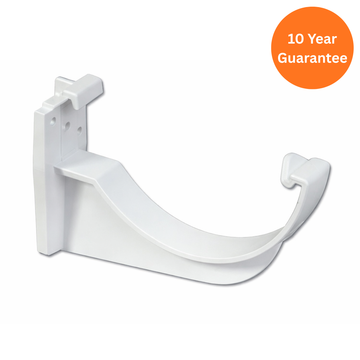 Half-Round Gutter Fascia Bracket (White)