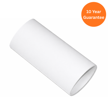 White Round Downpipe 5.5m uPVC Rainwater Drainage Pipe