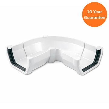 Square Gutter Angle Adjust 50-156 Deg (White)