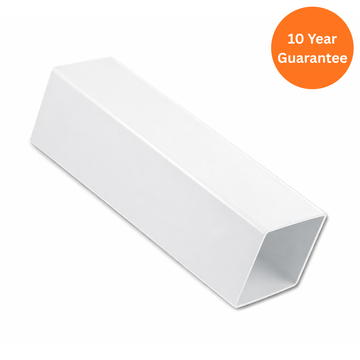 Square Downpipe 5.5 Mtr (White)