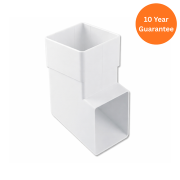 Square Downpipe Shoe (White)