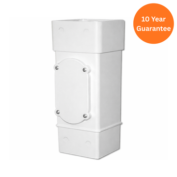 Square Downpipe Access Pipe (White)