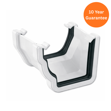 Ogee/Square Gutter Adptr LH (White)