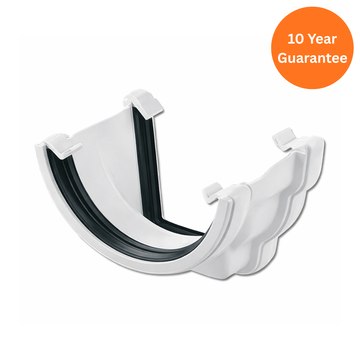 Ogee/Half-Round Gutter Adptr LH (White)
