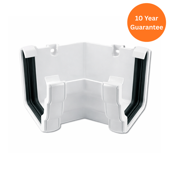 Ogee Gutter Angle Int 135 Deg (White)