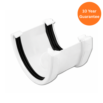 Hi-Cap to Square White Gutter Adaptor Connector for uPVC Guttering Systems