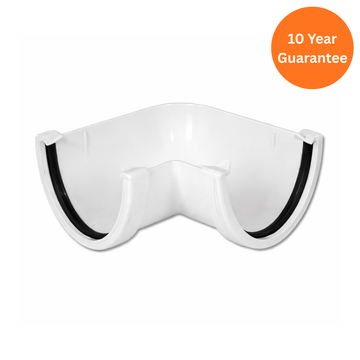 Hi-Cap 90 Degree Gutter Angle Connector White uPVC