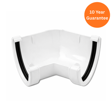 Hi-Cap 135 Degree Gutter Angle Connector White uPVC