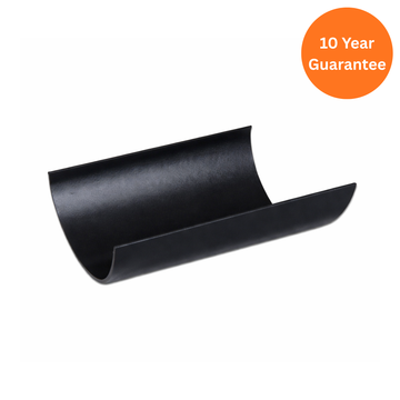 Black Half Round Gutter 4 Metre uPVC Rainwater Guttering