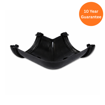 Black Half Round Gutter Angle 90 Degree uPVC Gutter Corner Joint
