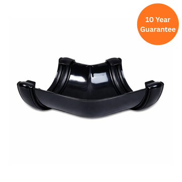 Black Half Round Gutter Angle 135 Degree uPVC Gutter Corner Joint