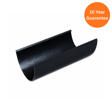 Black Hi-Cap 4 Metre uPVC Gutter Length – High Capacity Rainwater Guttering