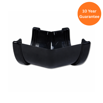 Black Hi-Cap 135 Degree Gutter Angle uPVC High Capacity Gutter Corner