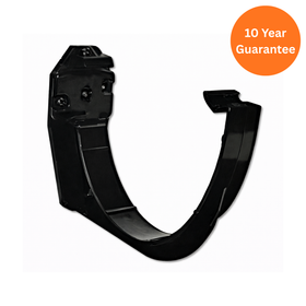 Black Xtraflo Gutter Fascia Bracket uPVC High Capacity Gutter Support