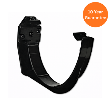 Black Xtraflo Gutter Fascia Bracket uPVC High Capacity Gutter Support