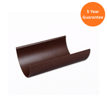 Brown Half Round Gutter 4m Length uPVC Rainwater Guttering